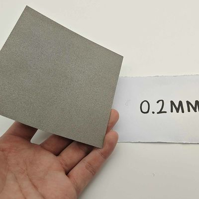 0.5mm-1mm Titanium felt papier Porositeit 50%-60% Ti gesinterd metaalvezel felt